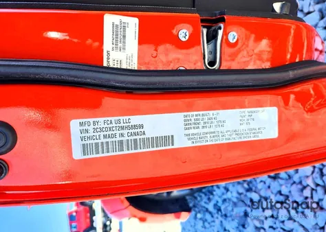 2021 Dodge Charger R/T z USA, uszkodzony, nr VIN 2C3CDXCT2MH588599